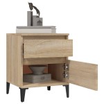 vidaXL Noptiere, 2 buc., stejar sonoma, 40x35x50 cm vidaXL Noptiere, 2 buc., stejar sonoma, 40x35x50 cm