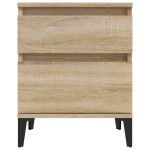 vidaXL Noptiere, 2 buc., stejar sonoma, 40x35x50 cm vidaXL Noptiere, 2 buc., stejar sonoma, 40x35x50 cm