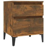 vidaXL Noptiere, 2 buc., stejar fumuriu, 40x35x50 cm vidaXL Noptiere, 2 buc., stejar fumuriu, 40x35x50 cm