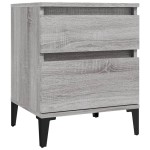 vidaXL Noptiere, 2 buc., gri sonoma, 40x35x50 cm vidaXL Noptiere, 2 buc., gri sonoma, 40x35x50 cm