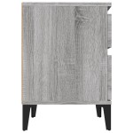 vidaXL Noptiere, 2 buc., gri sonoma, 40x35x50 cm vidaXL Noptiere, 2 buc., gri sonoma, 40x35x50 cm