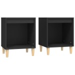 vidaXL Noptiere, 2 buc., negru, 40x35x50 cm vidaXL Noptiere, 2 buc., negru, 40x35x50 cm