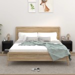 vidaXL Noptiere, 2 buc., negru, 40x35x50 cm vidaXL Noptiere, 2 buc., negru, 40x35x50 cm