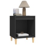 vidaXL Noptiere, 2 buc., negru, 40x35x50 cm vidaXL Noptiere, 2 buc., negru, 40x35x50 cm