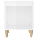 vidaXL Noptiere, 2 buc., alb extralucios, 40x35x50 cm vidaXL Noptiere, 2 buc., alb extralucios, 40x35x50 cm