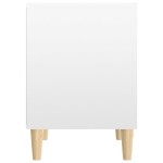 vidaXL Noptiere, 2 buc., alb extralucios, 40x35x50 cm vidaXL Noptiere, 2 buc., alb extralucios, 40x35x50 cm