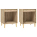 vidaXL Noptiere, 2 buc., stejar sonoma, 40x35x50 cm vidaXL Noptiere, 2 buc., stejar sonoma, 40x35x50 cm