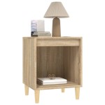 vidaXL Noptiere, 2 buc., stejar sonoma, 40x35x50 cm vidaXL Noptiere, 2 buc., stejar sonoma, 40x35x50 cm