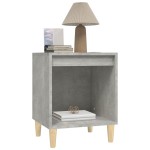 vidaXL Noptiere, 2 buc., gri beton, 40x35x50 cm