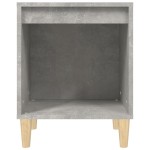 vidaXL Noptiere, 2 buc., gri beton, 40x35x50 cm