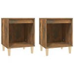 vidaXL Noptiere, 2 buc., stejar fumuriu, 40x35x50 cm vidaXL Noptiere, 2 buc., stejar fumuriu, 40x35x50 cm