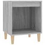vidaXL Noptiere, 2 buc., gri sonoma, 40x35x50 cm vidaXL Noptiere, 2 buc., gri sonoma, 40x35x50 cm