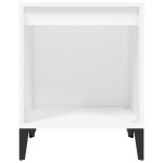 vidaXL Noptiere, alb, 40x35x50 cm vidaXL Noptiere, alb, 40x35x50 cm