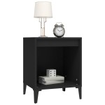 vidaXL Noptiere, negru, 40x35x50 cm vidaXL Noptiere, negru, 40x35x50 cm