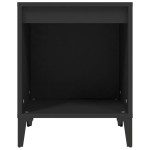 vidaXL Noptiere, negru, 40x35x50 cm vidaXL Noptiere, negru, 40x35x50 cm