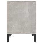 vidaXL Noptiere, 2 buc., gri beton, 40x35x50 cm