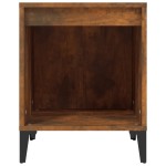 vidaXL Noptiere, 2 buc., stejar fumuriu, 40x35x50 cm vidaXL Noptiere, 2 buc., stejar fumuriu, 40x35x50 cm
