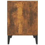 vidaXL Noptiere, 2 buc., stejar fumuriu, 40x35x50 cm vidaXL Noptiere, 2 buc., stejar fumuriu, 40x35x50 cm