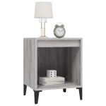 vidaXL Noptiere, 2 buc., gri sonoma, 40x35x50 cm vidaXL Noptiere, 2 buc., gri sonoma, 40x35x50 cm