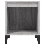 vidaXL Noptiere, 2 buc., gri sonoma, 40x35x50 cm vidaXL Noptiere, 2 buc., gri sonoma, 40x35x50 cm