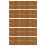 vidaXL Borduri de gazon 10 buc. 15x103 cm oțel Corten flexibil