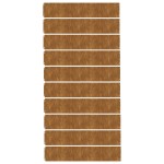 vidaXL Borduri de gazon 10 buc. 20x103 cm oțel Corten flexibil