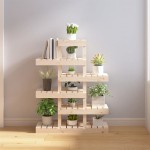 vidaXL Suport pentru plante, 85x25x109,5 cm, lemn masiv de pin