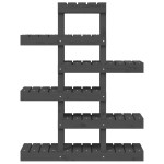 vidaXL Suport pentru plante, gri, 85x25x109,5 cm, lemn masiv de pin