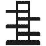 vidaXL Suport pentru plante, negru, 85x25x109,5 cm, lemn masiv de pin