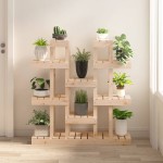 vidaXL Suport pentru plante, 104,5x25x109,5 cm, lemn masiv de pin vidaXL Suport pentru plante, 104,5x25x109,5 cm, lemn masiv de pin