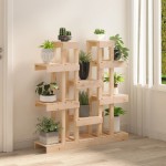 vidaXL Suport pentru plante, 104,5x25x109,5 cm, lemn masiv de pin vidaXL Suport pentru plante, 104,5x25x109,5 cm, lemn masiv de pin
