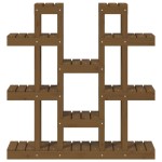 vidaXL Suport pentru plante,maro miere,104,5x25x109,5cm lemn masiv pin vidaXL Suport pentru plante,maro miere,104,5x25x109,5cm lemn masiv pin