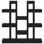 vidaXL Suport pentru plante, negru,104,5x25x109,5cm, lemn masiv de pin vidaXL Suport pentru plante, negru,104,5x25x109,5cm, lemn masiv de pin