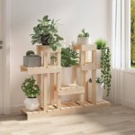 vidaXL Suport pentru plante, 104,5x25x77,5 cm, lemn masiv de pin vidaXL Suport pentru plante, 104,5x25x77,5 cm, lemn masiv de pin