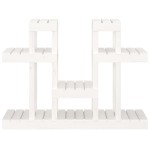 vidaXL Suport pentru plante, alb, 104,5x25x77,5 cm, lemn masiv de pin vidaXL Suport pentru plante, alb, 104,5x25x77,5 cm, lemn masiv de pin