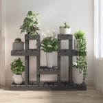 vidaXL Suport pentru plante, gri, 104,5x25x77,5 cm, lemn masiv de pin vidaXL Suport pentru plante, gri, 104,5x25x77,5 cm, lemn masiv de pin