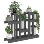 vidaXL Suport pentru plante, gri, 104,5x25x77,5 cm, lemn masiv de pin vidaXL Suport pentru plante, gri, 104,5x25x77,5 cm, lemn masiv de pin