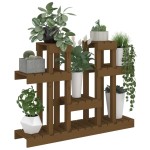 vidaXL Suport pentru plante, maro, 104,5x25x77,5 cm, lemn masiv de pin vidaXL Suport pentru plante, maro, 104,5x25x77,5 cm, lemn masiv de pin