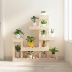 vidaXL Suport pentru plante, 92x25x97 cm, lemn masiv de pin vidaXL Suport pentru plante, 92x25x97 cm, lemn masiv de pin