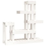 vidaXL Suport pentru plante, alb,92x25x97 cm, lemn masiv de pin vidaXL Suport pentru plante, alb,92x25x97 cm, lemn masiv de pin