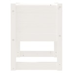 vidaXL Jardiniere, 2 buc., alb, 40x40x52,5 cm, lemn masiv de pin