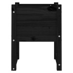 vidaXL Jardinieră, Negru , 40x40x52,5 cm, lemn masiv de pin