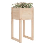 vidaXL Jardiniere, 2 buc, 40x40x81 cm, lemn masiv de pin
