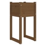 vidaXL Jardiniere, 2 buc., maro miere, 40x40x81 cm, lemn masiv de pin