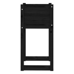 vidaXL Jardinieră, Negru, 40x40x81 cm, lemn masiv de pin