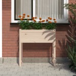vidaXL Jardinieră, 78x40x81 cm, lemn masiv de pin