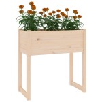 vidaXL Jardinieră, 78x40x81 cm, lemn masiv de pin