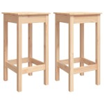 vidaXL Scaune de bar, 2 buc., 40x40x78 cm, lemn masiv de pin vidaXL Scaune de bar, 2 buc., 40x40x78 cm, lemn masiv de pin