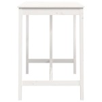 vidaXL Masă de bar, alb, 140x80x110 cm, lemn masiv de pin