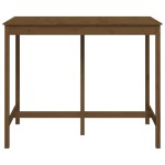 vidaXL Masă de bar, maro miere, 140x80x110 cm, lemn masiv de pin